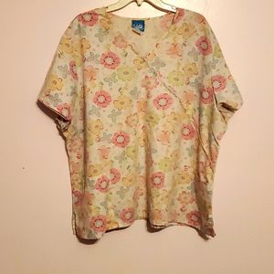 Floral Scrub Shirt